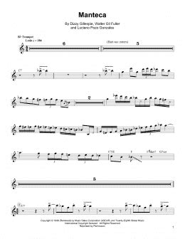 salsa sheet music|manteca trumpet sheet music.